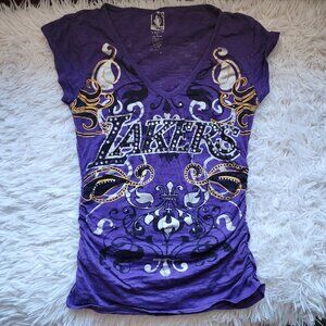 💕3/$15💕 Women's Lakers Babydoll Tee